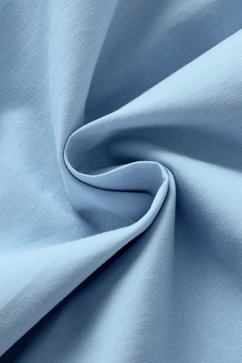 Mist blue ruffled frill blouse - Love Salve